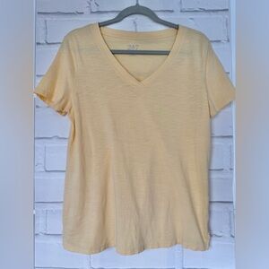 Basic yellow cotton Tee